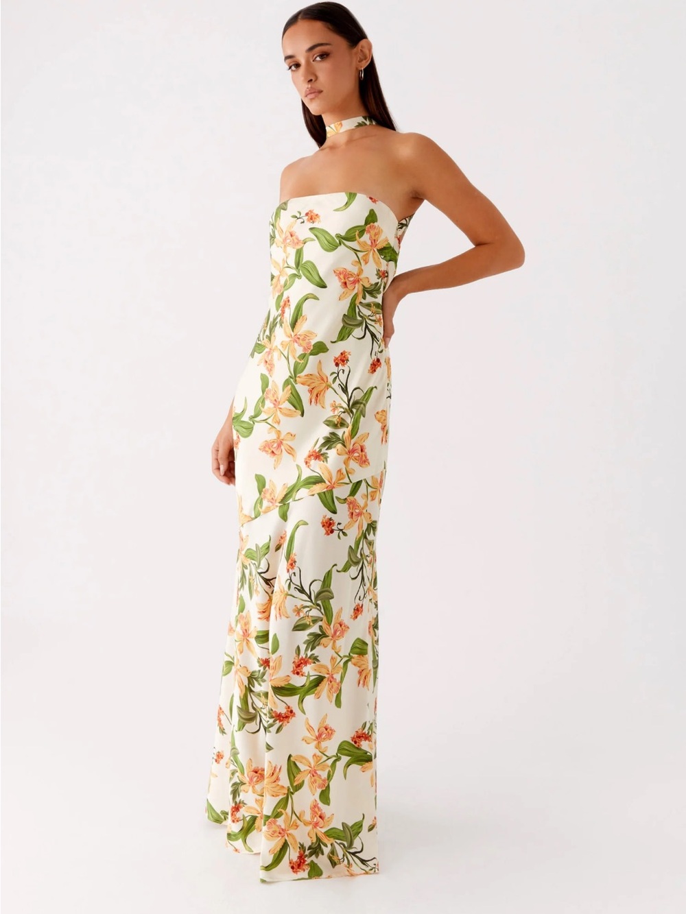Peppermayo Damali Satin Maxi Dress